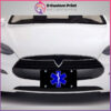 EMT EMS Star of Life Black License Plate Novelty Auto Car Tag Vanity Gift for Paramedic