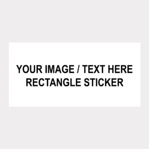 D Custom Rectangle Sticker