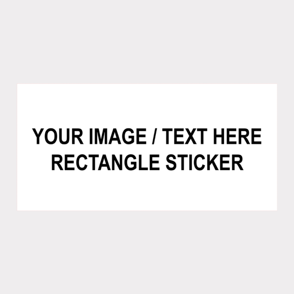 D Custom Rectangle Sticker