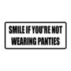 Smile If You are Not Wearing Panties Funny Saying Decals Stickers