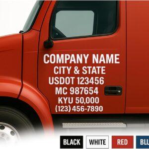 Custom Truck US Dot Number