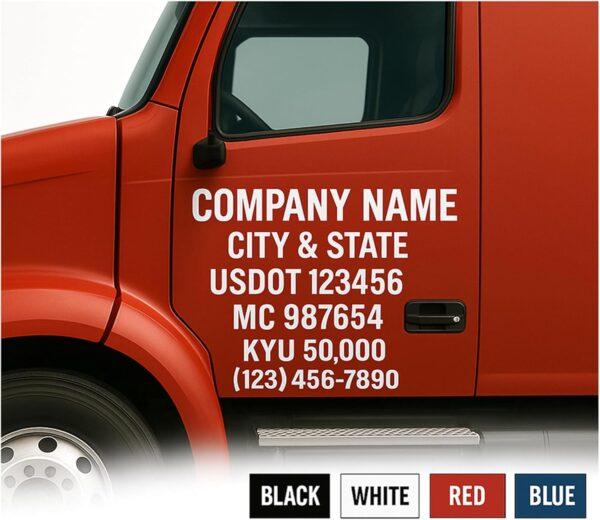 Custom Truck US Dot Number