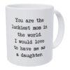 You Are The Luckiest Mom in The World. to Have Me As Daughter 11 Ounces Funny Coffee Mug