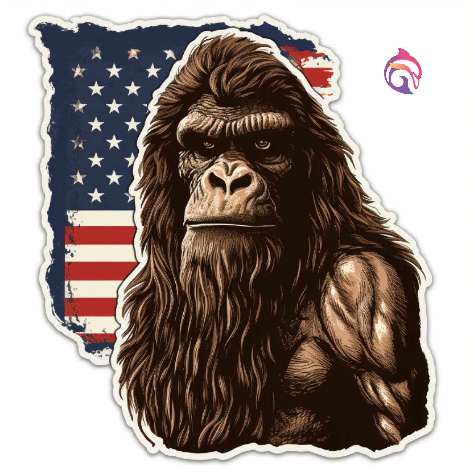 Bigfoot Creature Premium Sticker for for PS4 Pro Protective Skin Cover  Sticker Wrap Decal