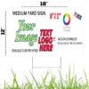 Custom Yard Sign Both Side Printed 12"x18"