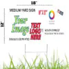 Custom Yard Sign Both Side Printed 12"x18"