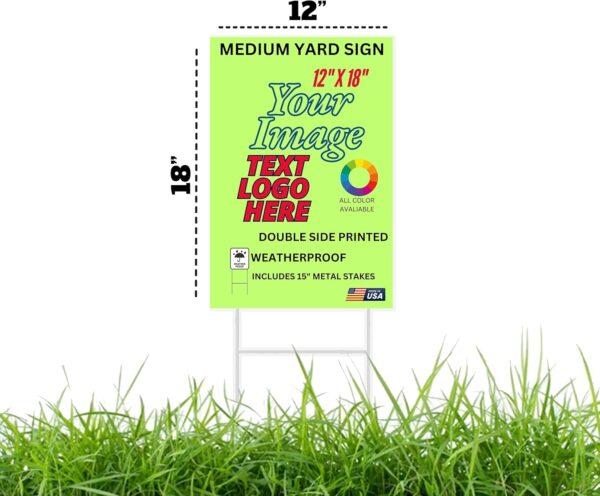 Custom Yard Sign 18"x12"