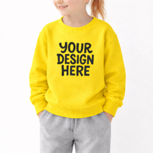 Youth Core Fleece Crewneck Sweatshirt – Soft Cotton-Poly Cozy Fit