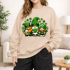 St. Patrick’s Day Gnome Sweatshirt – Funny Irish Shamrock Crewneck Adult Sweatshirt