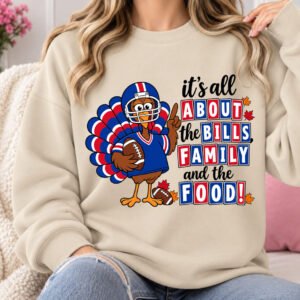 Its All About The Bills Family Thanksgiving Sweatshirt - Image 3